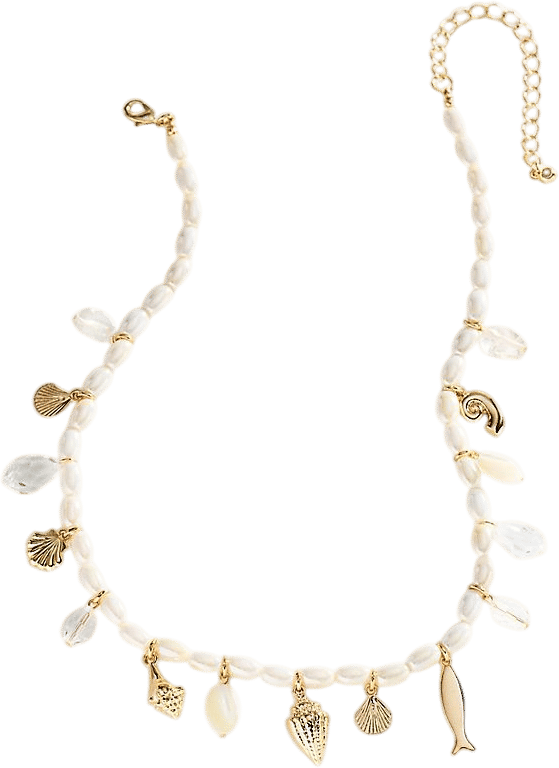 Charms Pearl Necklace