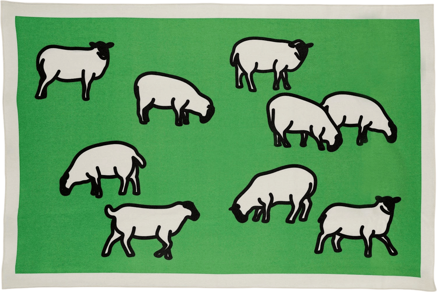 Sheep Blanket by Julian Opie