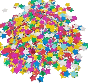 Multicolor Shiny Star Confetti