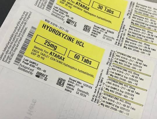 Hydroxyzine HCL