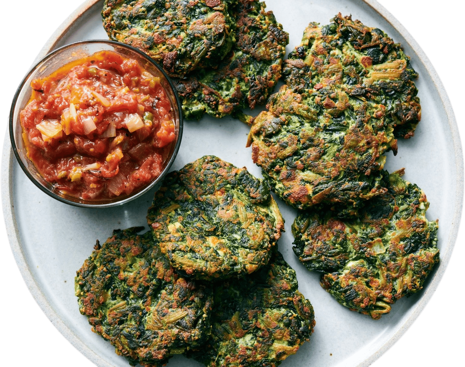 Tortitas de Espinaca (Spinach Fritters)