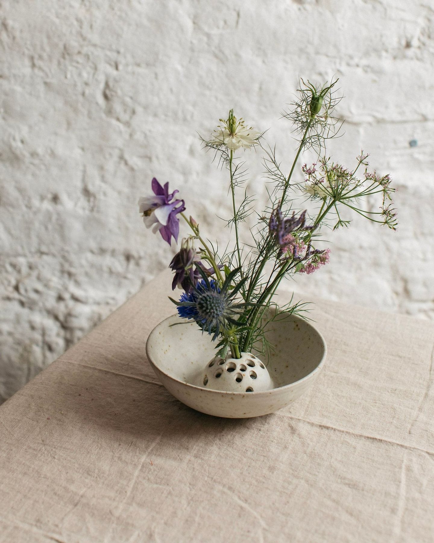 Speckle Flower Bowl - Bel Holland Ceramics