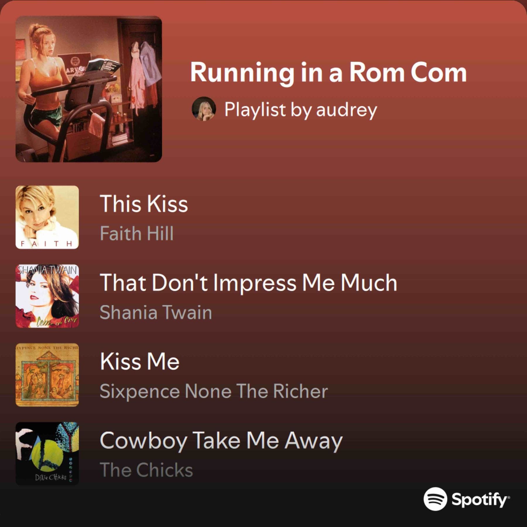Running in a Rom Com playlist