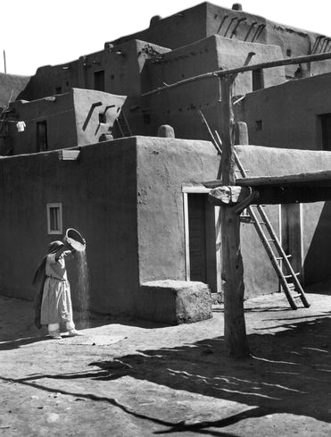 Taos Pueblo - photographed by Ansel Adams & described by Mary Austin