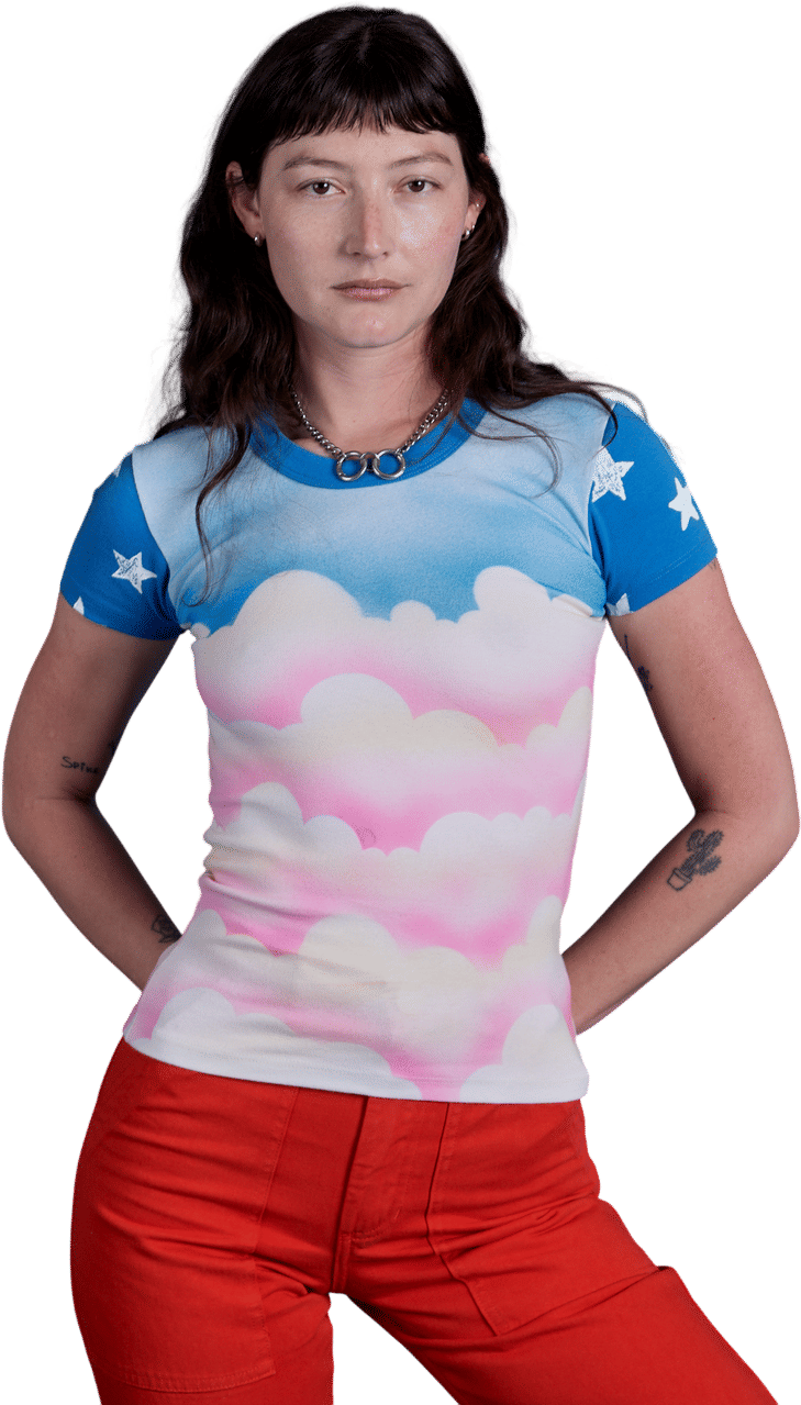 Airbrush Cloud Baby Tee