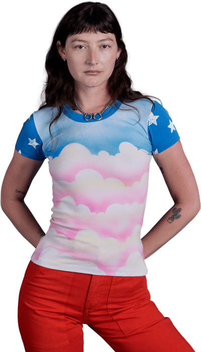Airbrush Cloud Baby Tee