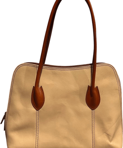 Vintage Italian Leather Bowling Bag