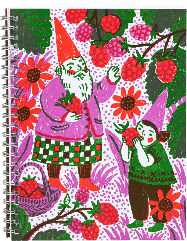 Berry Picking Gnomes Notebook (Phoebe Wahl)