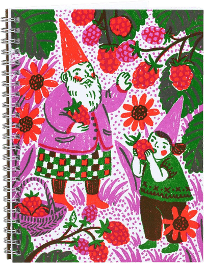 Berry Picking Gnomes Notebook