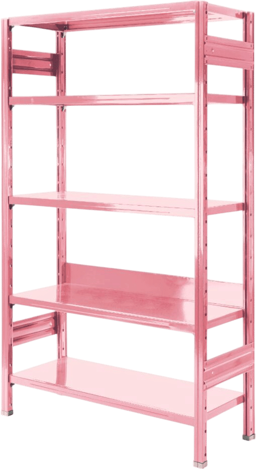 Pink Metal Modular Shelving (situér milano)