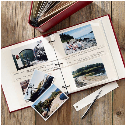 Print those photos and put them in a classic photo album!