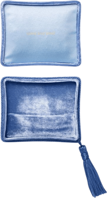 Velvet Tulipe Bleue Jewelry Box