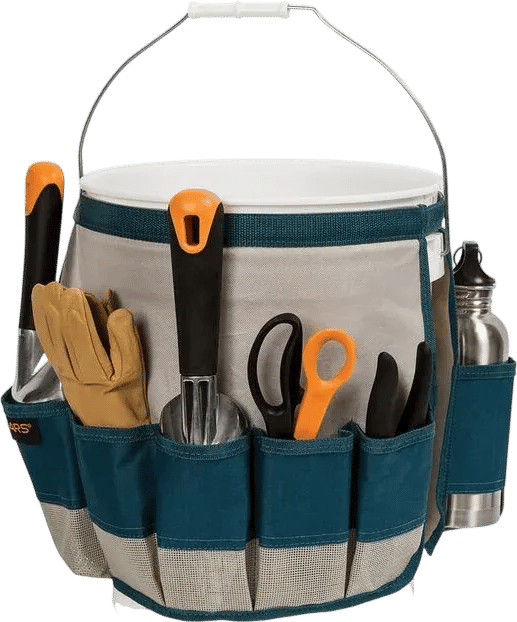 Fiskars 5 Gallon Canvas Garden Bucket Caddy