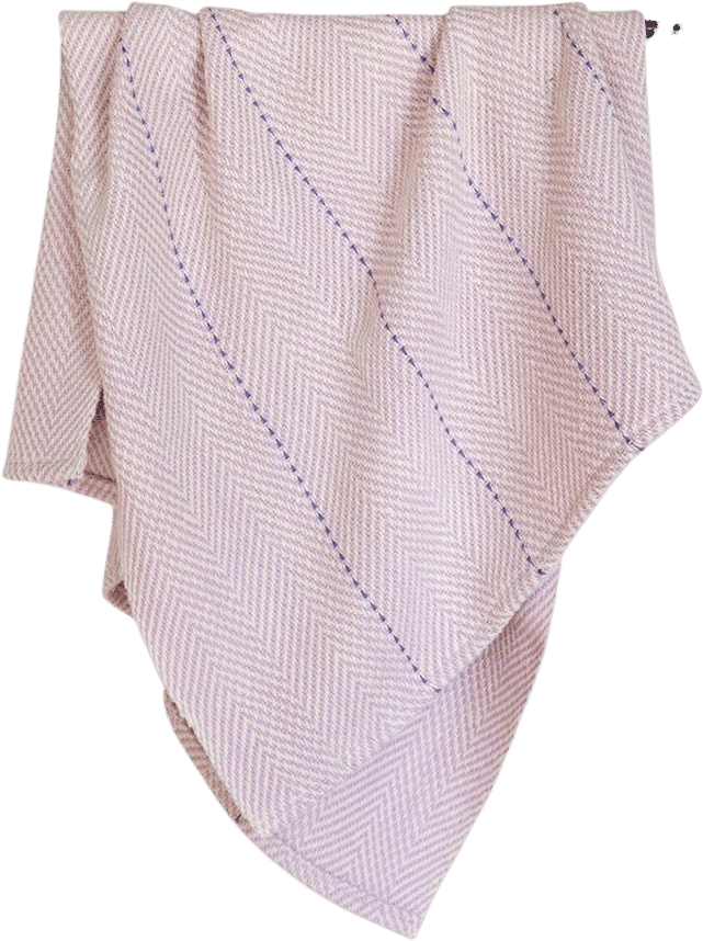 Nantucket Looms Lilac Handwoven Baby Blanket