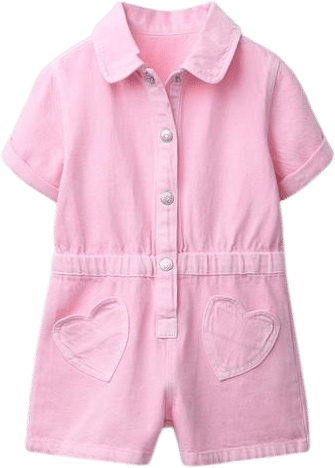 HEART POCKETS TWILL JUMPSUIT