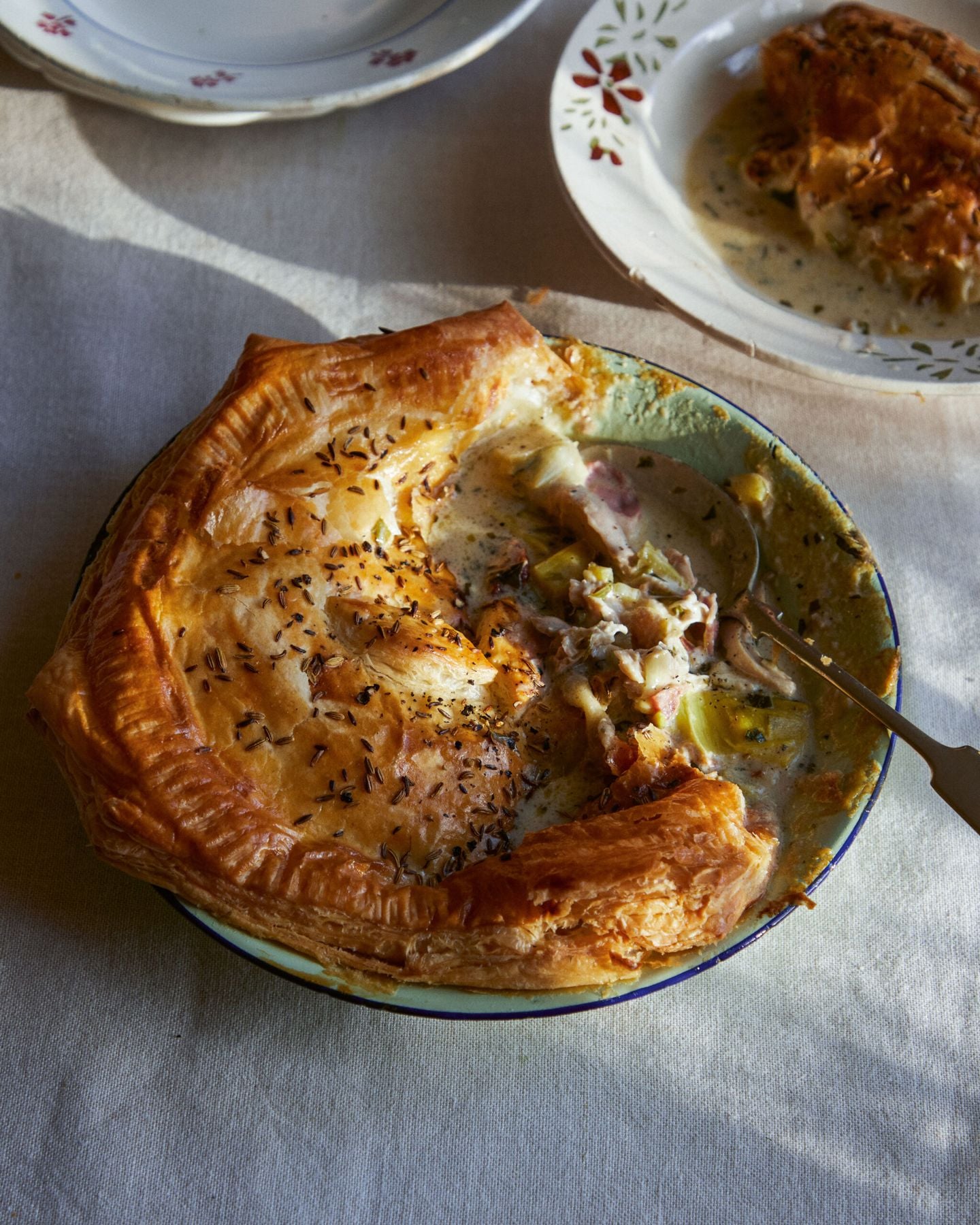 Julius Roberts chicken tarragon leek pie