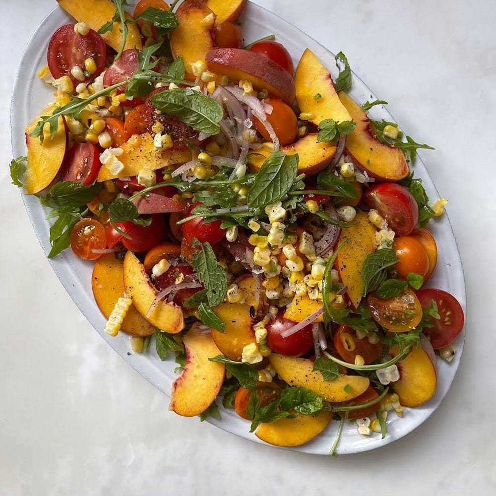 Corn and Nectarine Salad Recipe