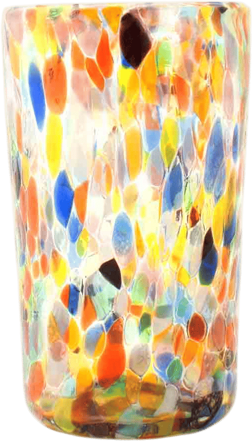 Confetti water glass