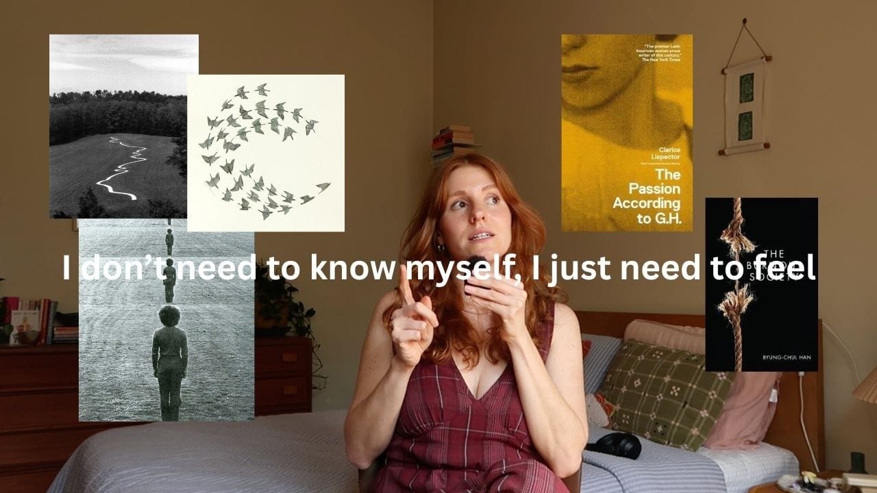 you need to be more mysterious to yourself: youtube video by nina montagne