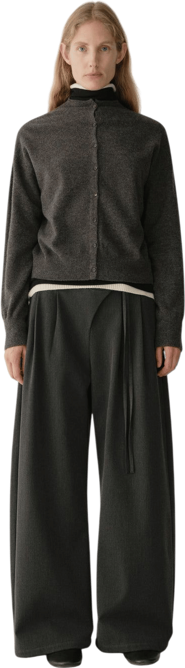 Asymmetric Wide-leg Pants