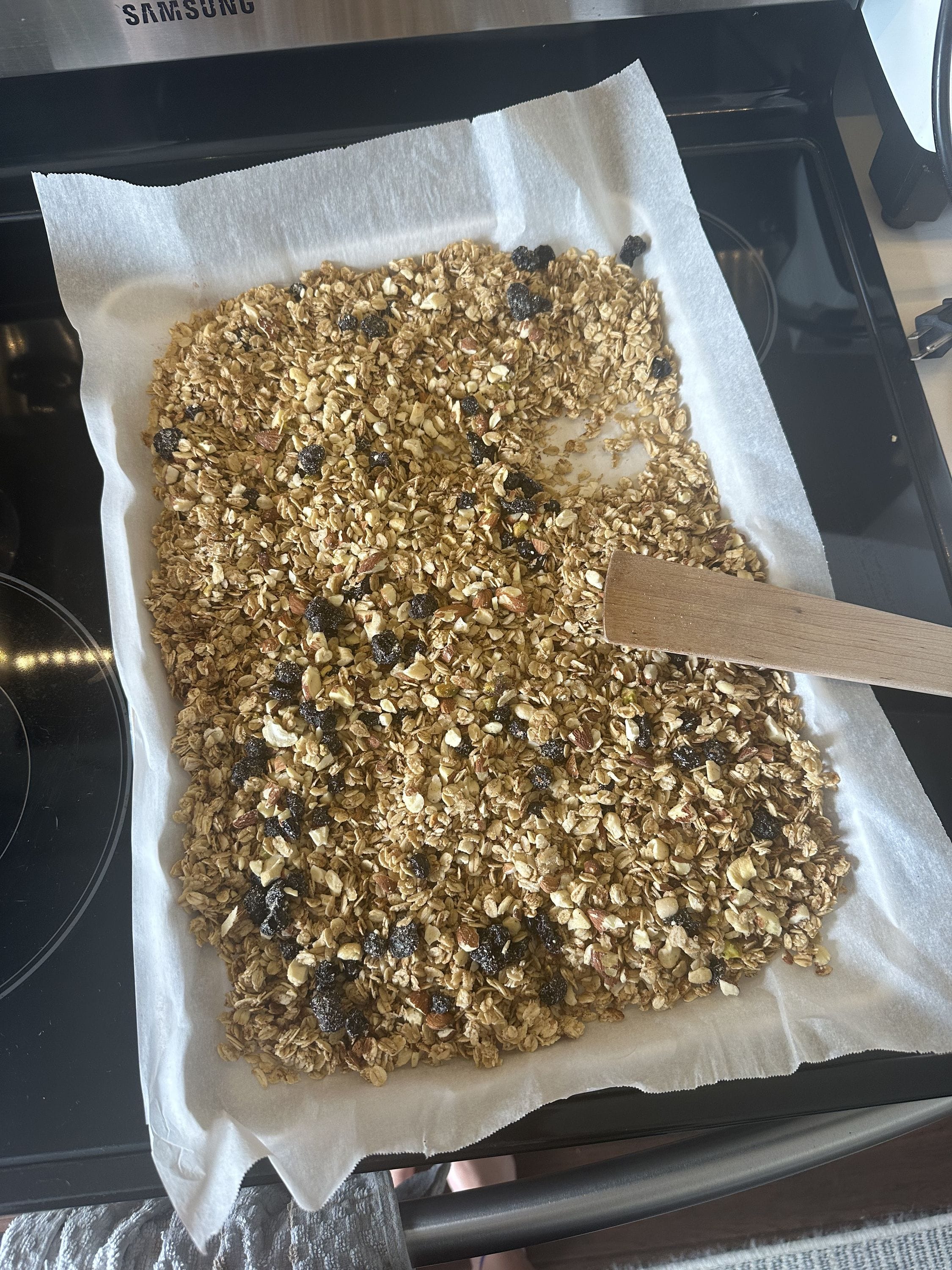 Homemade Almond Blueberry Granola