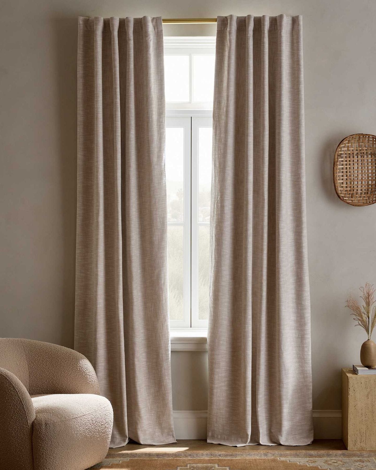 oatmeal curtains
