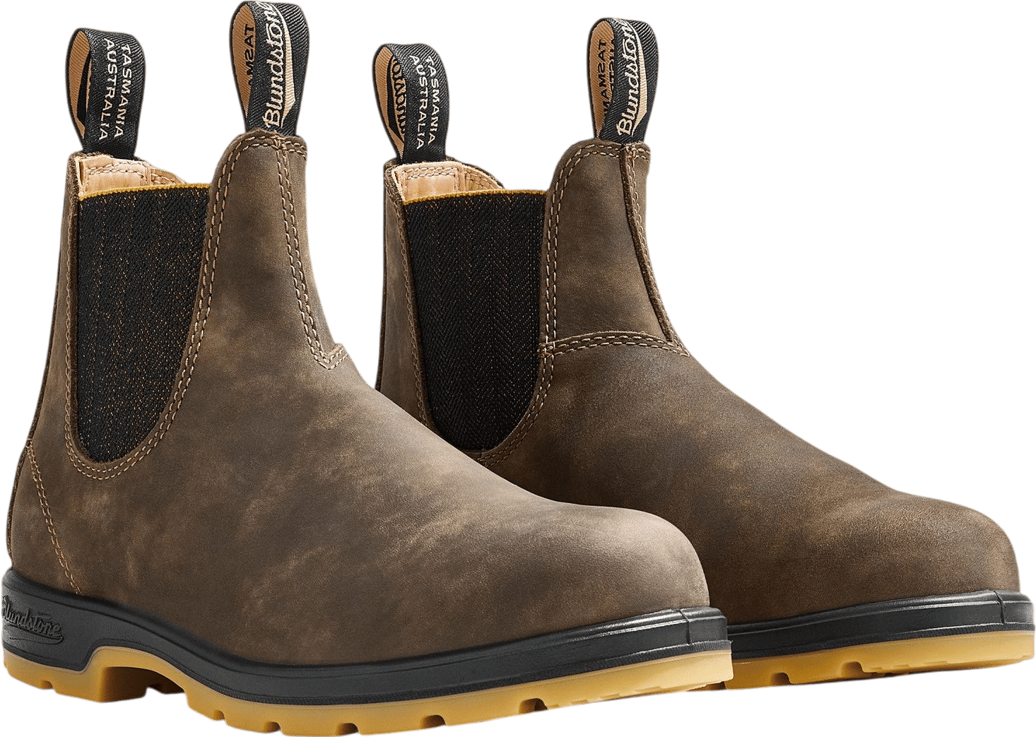 Blundstone Women's Classics 1944 Chelsea Boots (Rustic Brown/Mustard-Black)