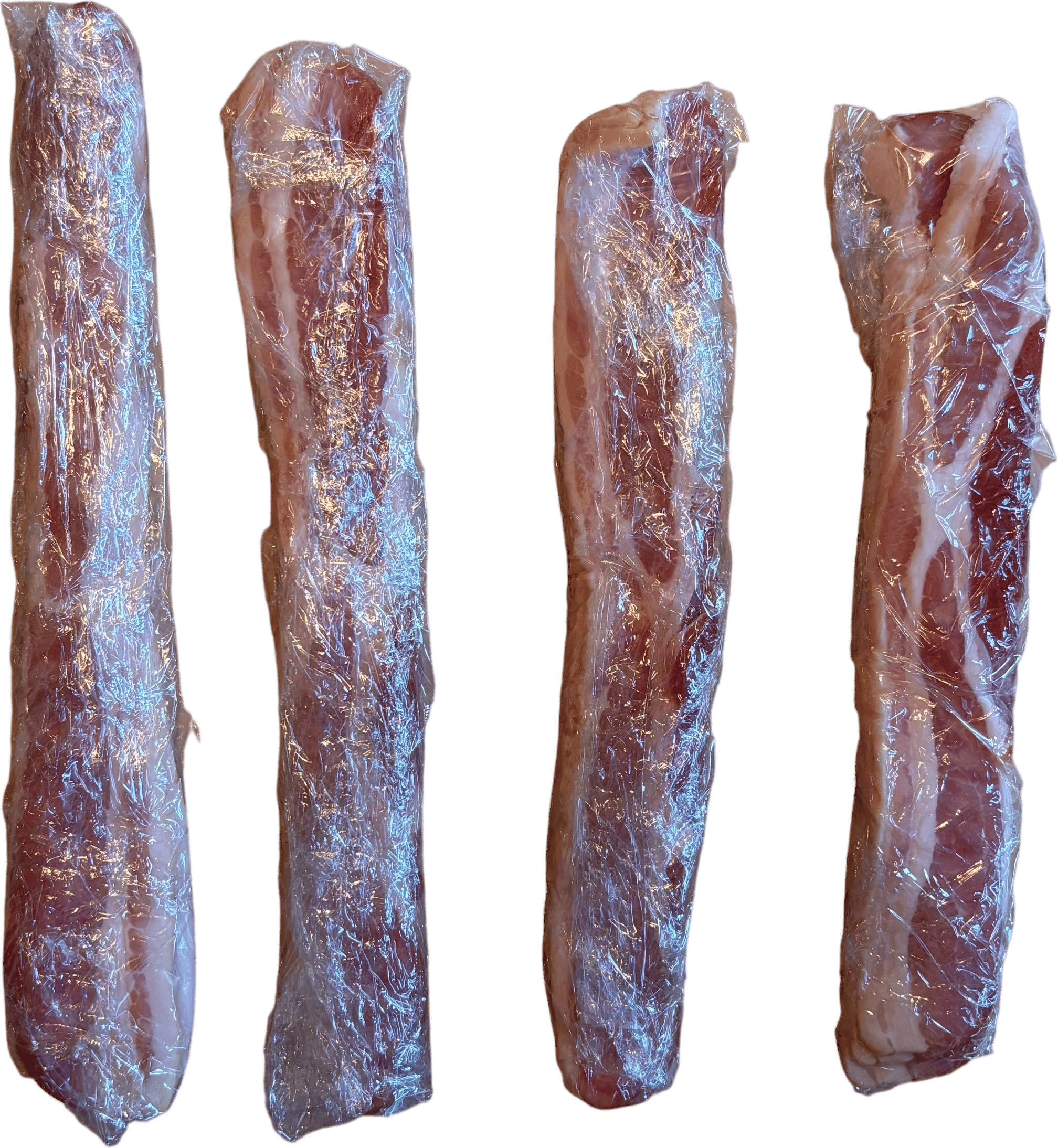 individually wrapping and freezing little packets of bacon