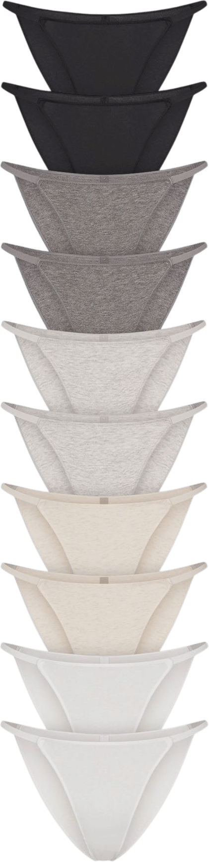 Skims Lightweight Cotton Bikini 10-Pack