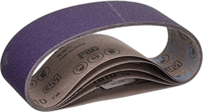 81401 Regalite Resin Bond 80 Grit Cloth Sanding Belt (3-in x 21-in)
