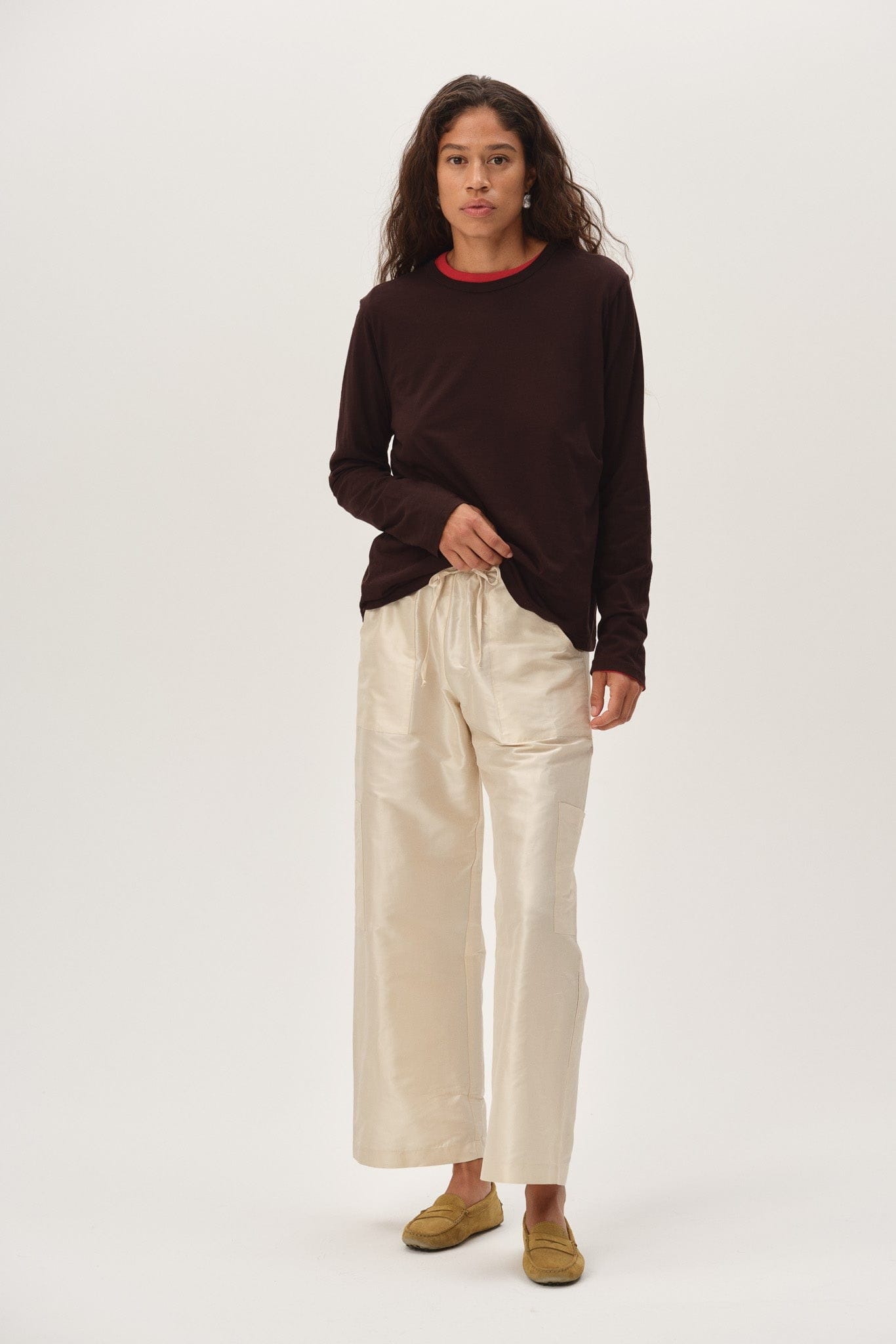 The Taffeta Drawstring Cargo Pant