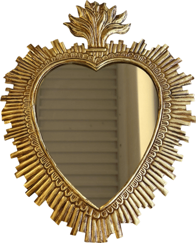 Gold Sacred Heart Wall Mirror