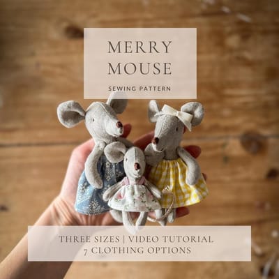 Merry Mouse Sewing Pattern