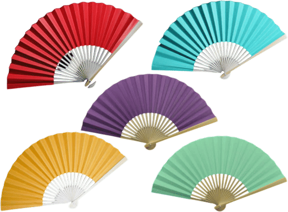Paper folding fan