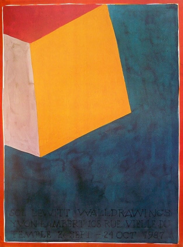 Walldrawings, 1987 Exhibition Poster