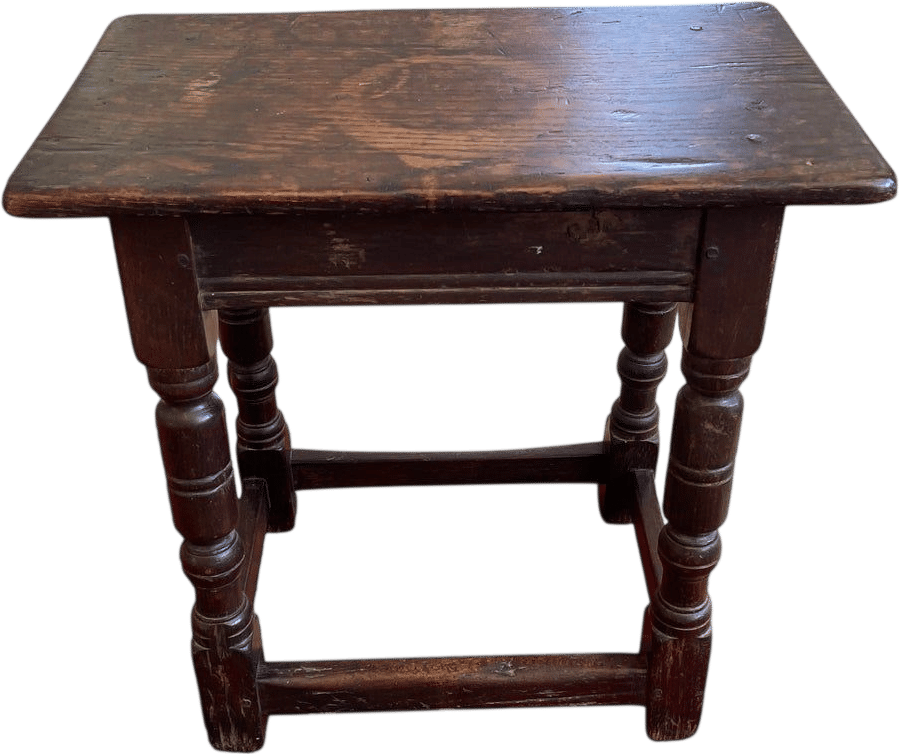 17th Century Antique Oak Joint Stool