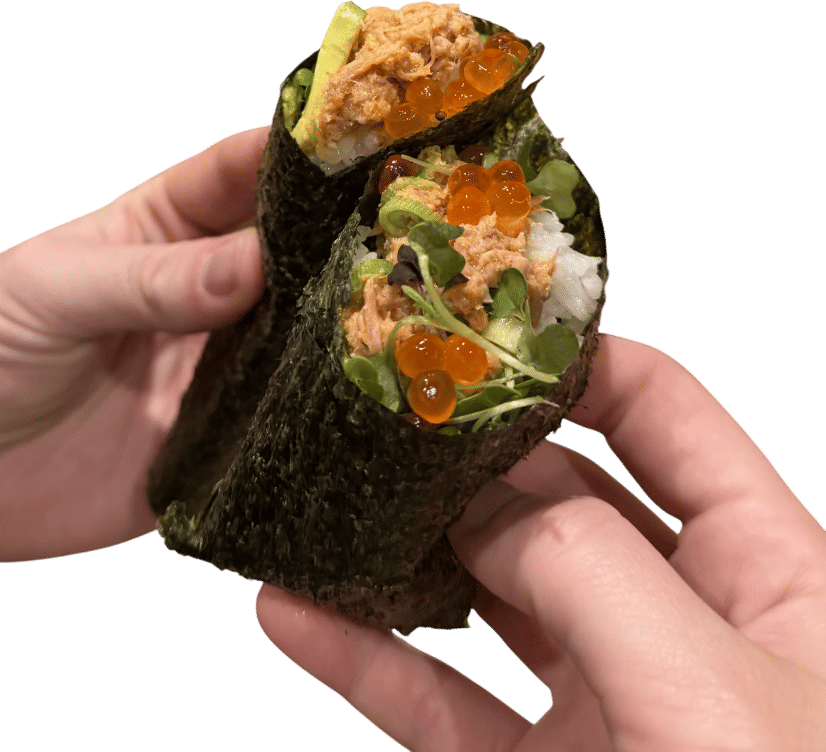 Tinned fish hand rolls