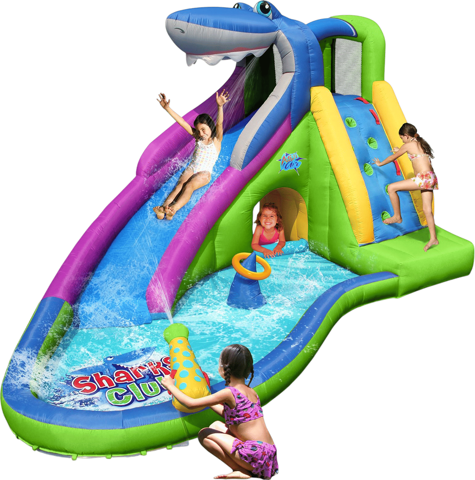 10.5' x 15' Inflatable Water Slide with Air Blower