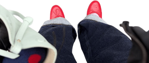 Red Ballerette Pumps