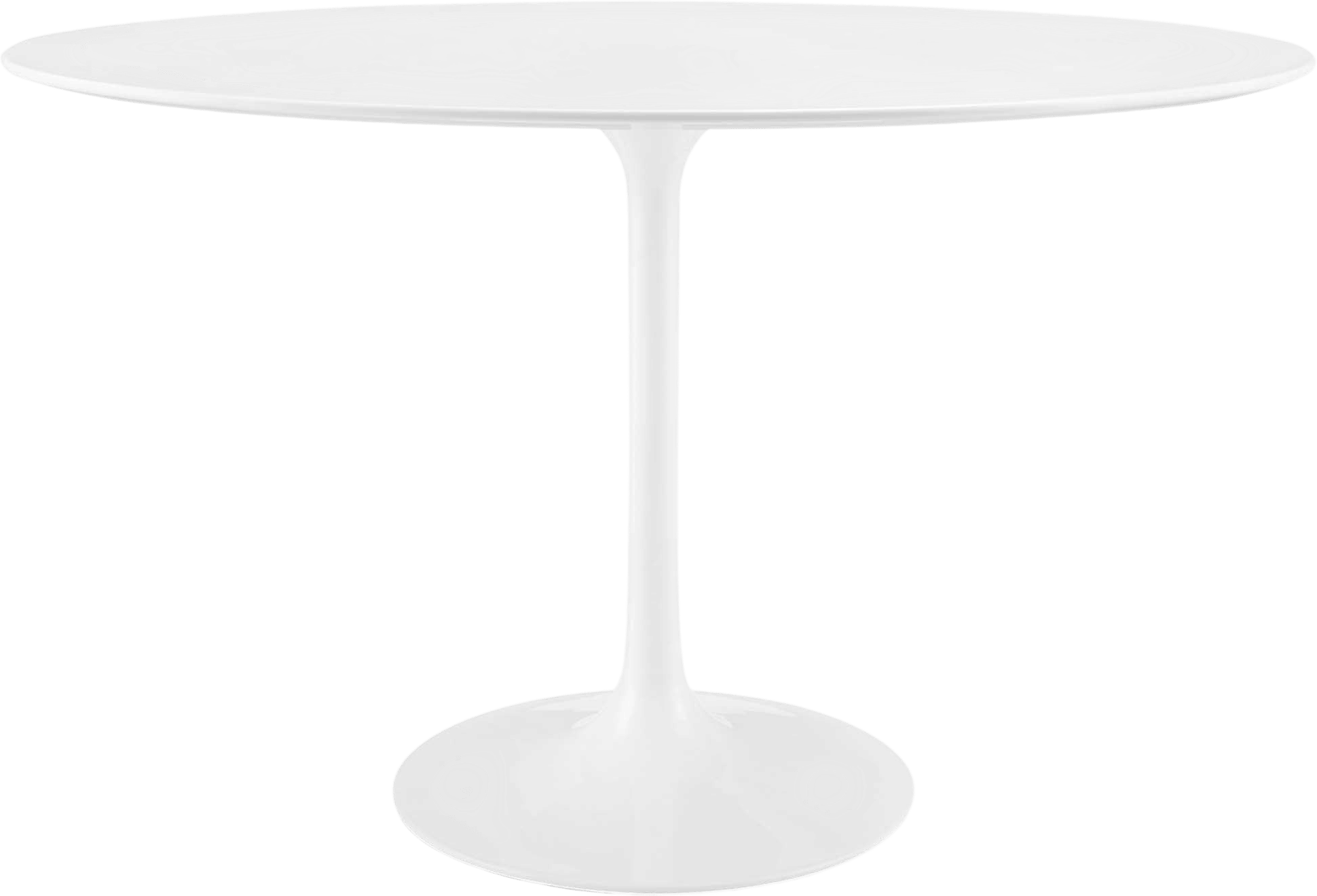 Lippa 48" Oval Wood Dining Table in White