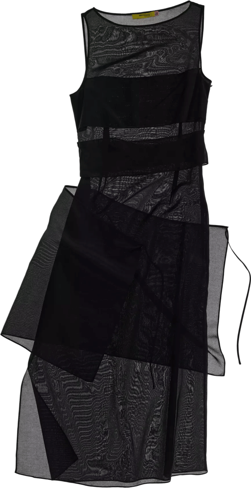 Mango x Eckhaus Latta semi-sheer paneled overlay dress