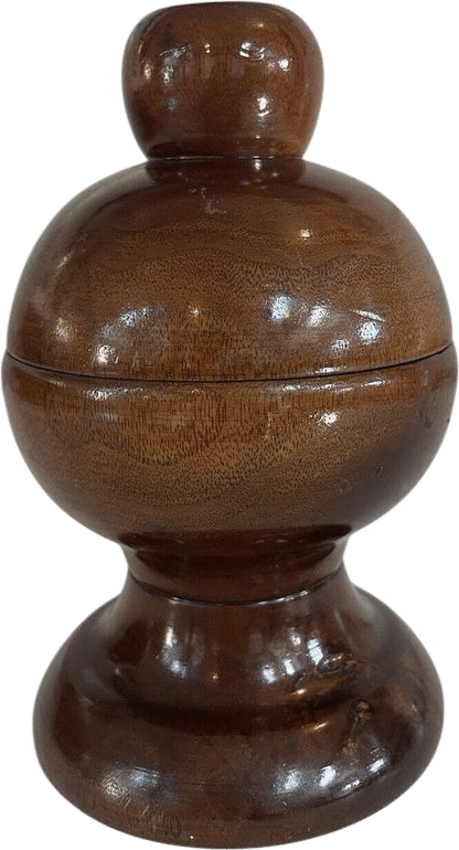 Vintage Hand Carved Fluted Oregon Merytle Wood Jar - Etsy