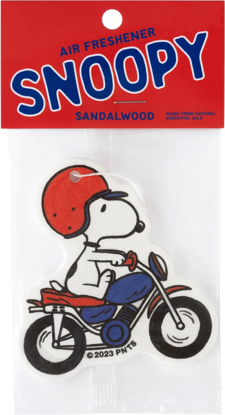 Three Potato Four x Peanuts Snoopy Motorcycle Air Freshener