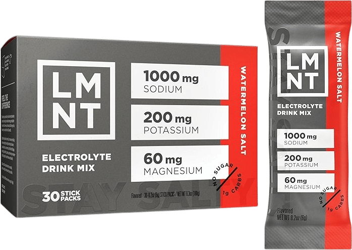 LMNT Zero Sugar Electrolytes - Watermelon Salt | Drink Mix | 30-Count