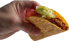 Taco Time crispy bean tacos