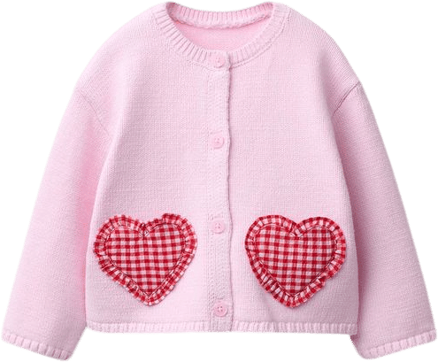 HEART POCKET CARDIGAN