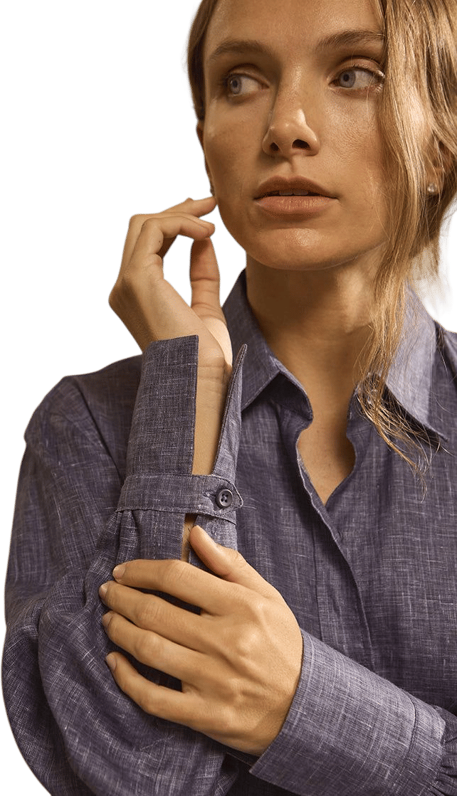 Bourrienne Paris X | Navy Linen Shirt