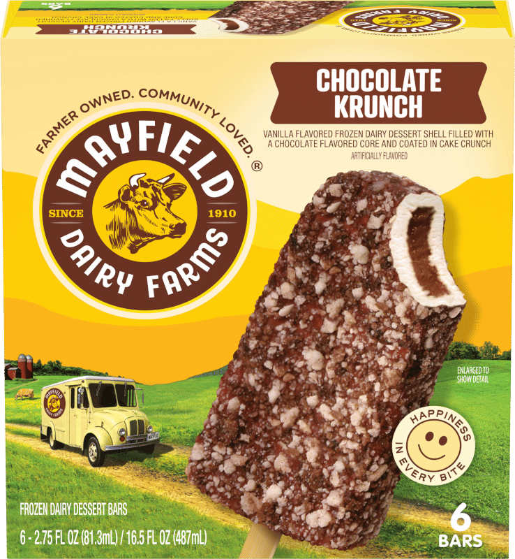 Chocolate krunch ice cream bars
