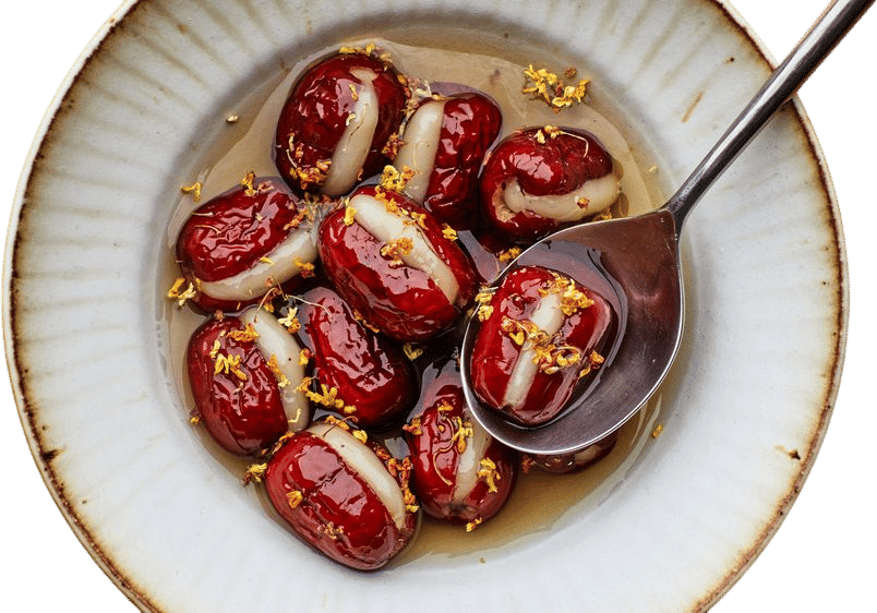 Mochi-Stuffed Maple Jujubes
