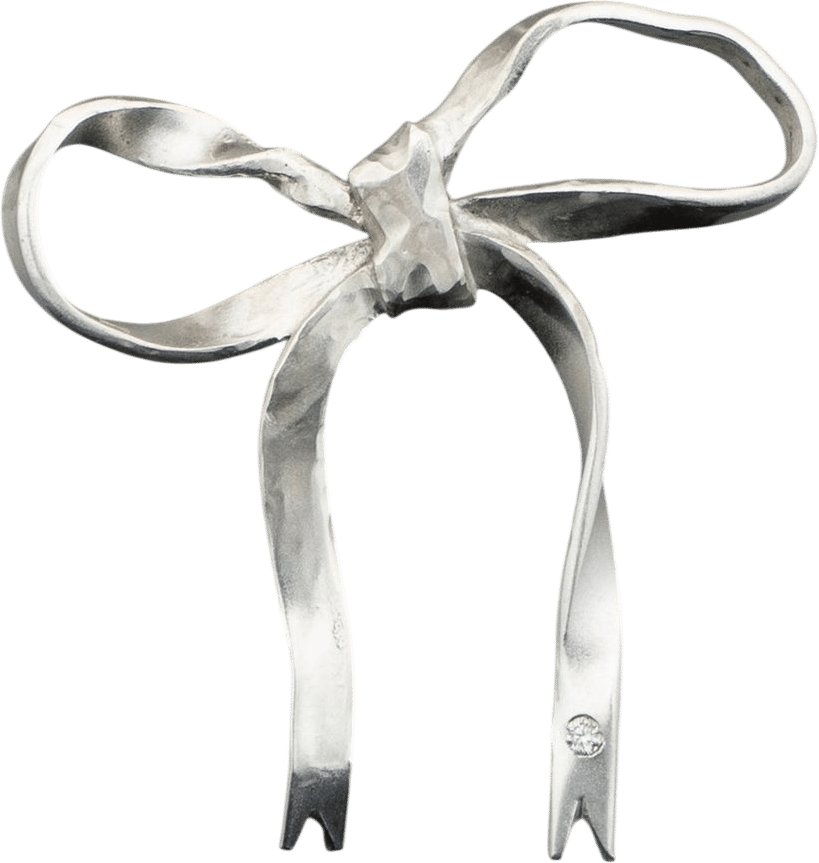 sterling bow pin